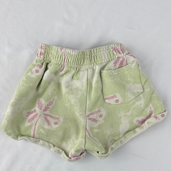 Zara Kids Green and Pink Tropical Shorts - Picture 2 of 3